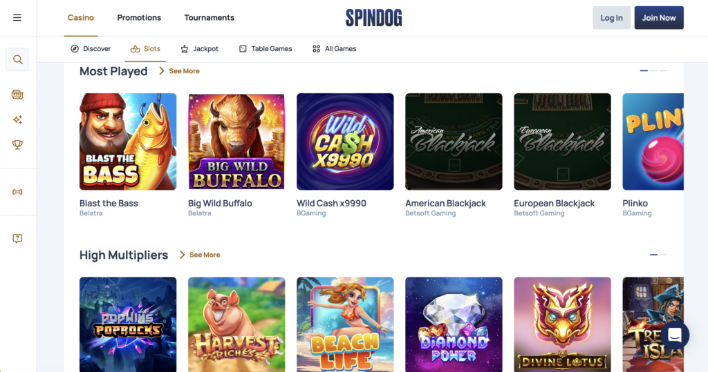 Spindog Casino - Beste Illegale Online Casino van 2026 3